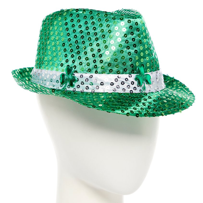 St Patrick s Day Sequin Fedora Hat St. Patrick s Day SweetCo